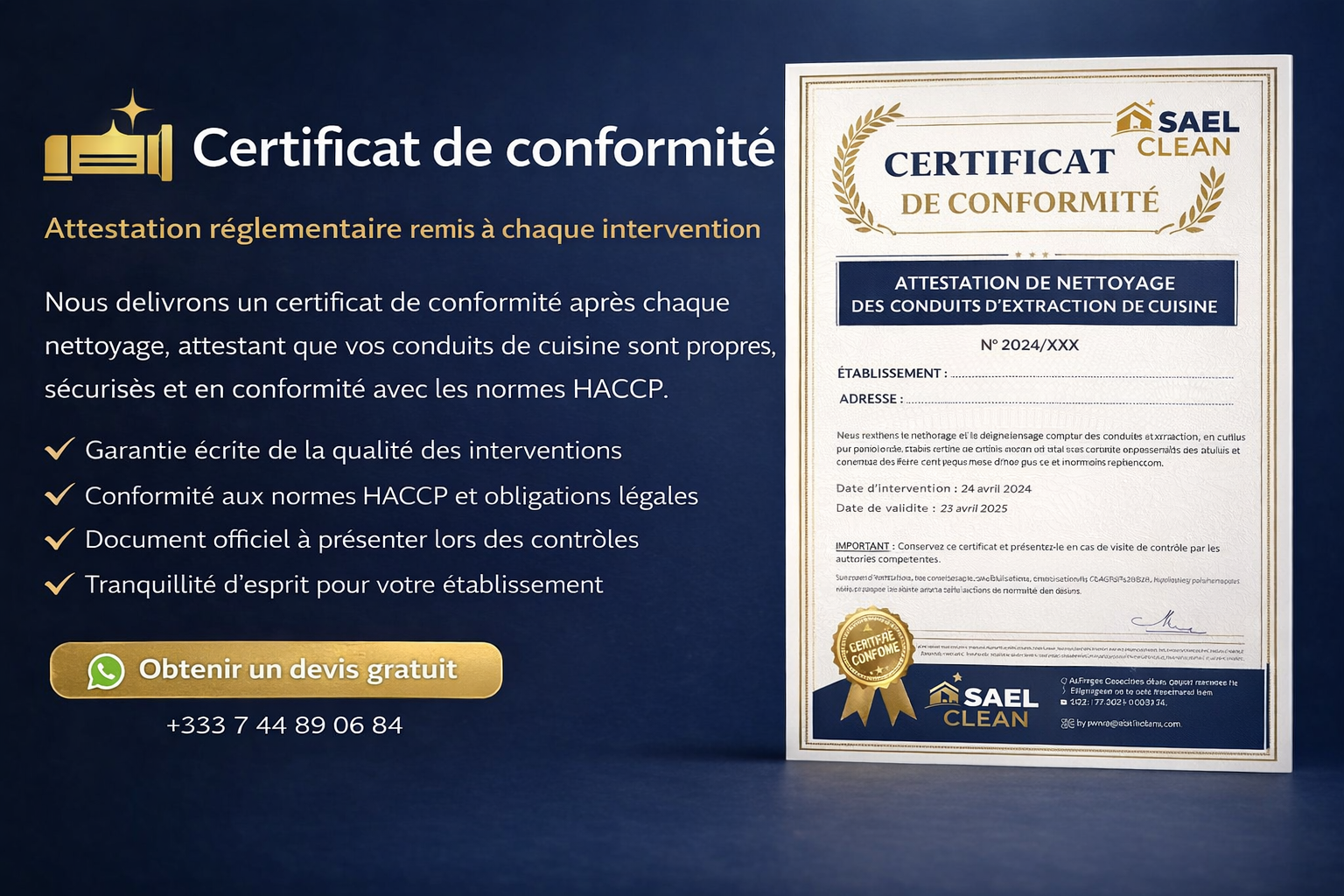 Certificat De Conformite